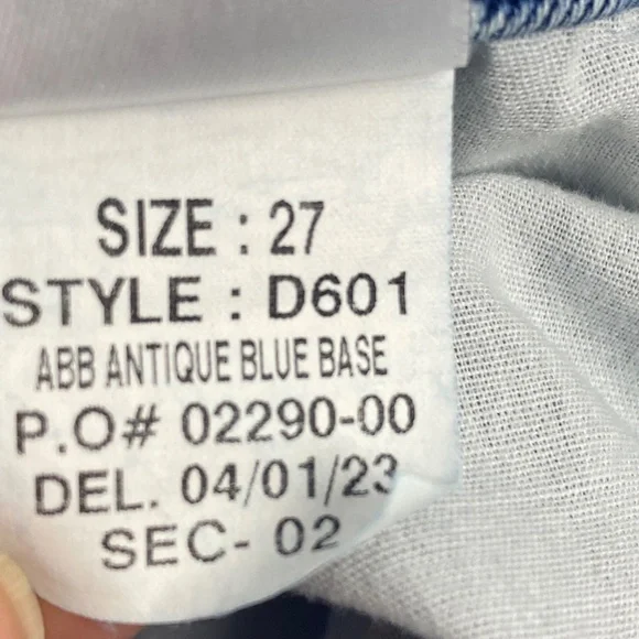 FRANK & EILEEN Cork Jeans in Antique Blue Base Wash Size 27 - Picture 8 of 9